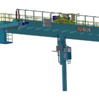 Stohovací žeriav MŽ 5t/28m - celkový pohľad