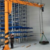 Slewing jib pillar crane 1000 kg